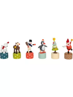 Táncoló karácsonyi figurák
