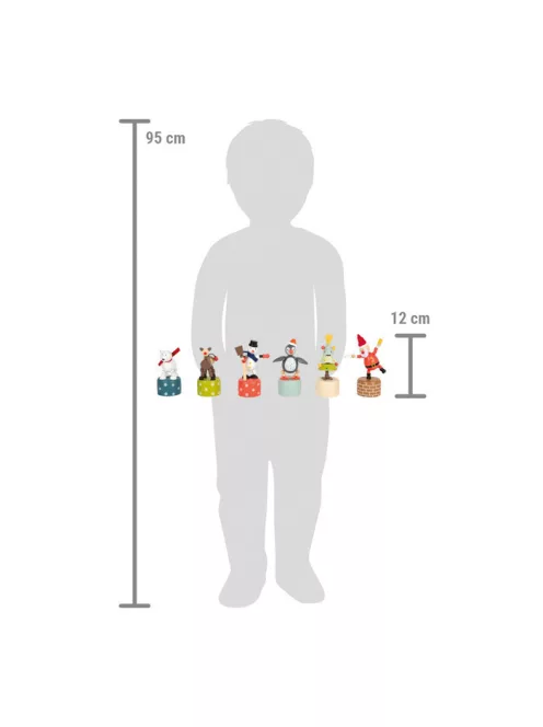 Táncoló karácsonyi figurák