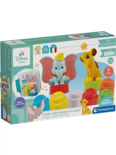 Clemmy - Disney - Simba és Dumbo - Puha építőkocka szett