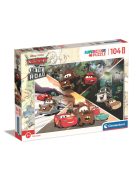 Clementoni Puzzle  Maxi 104 db-os - Verdák az utakon