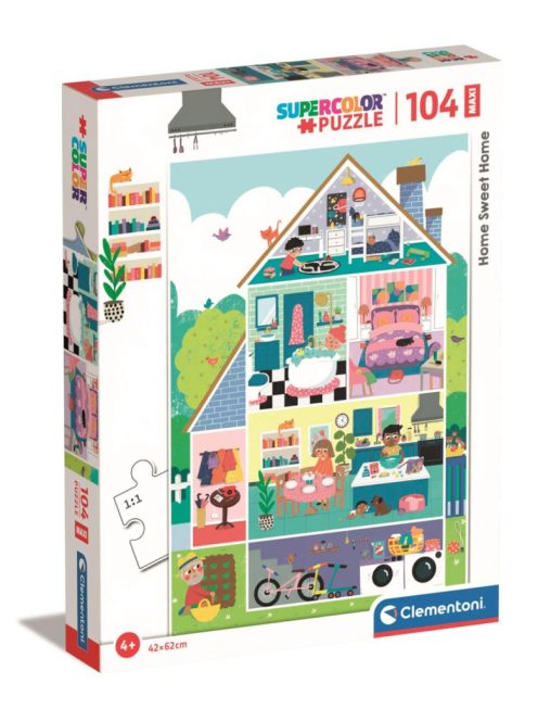 Clementoni Puzzle Maxi 104 db-os - Otthon édes otthon