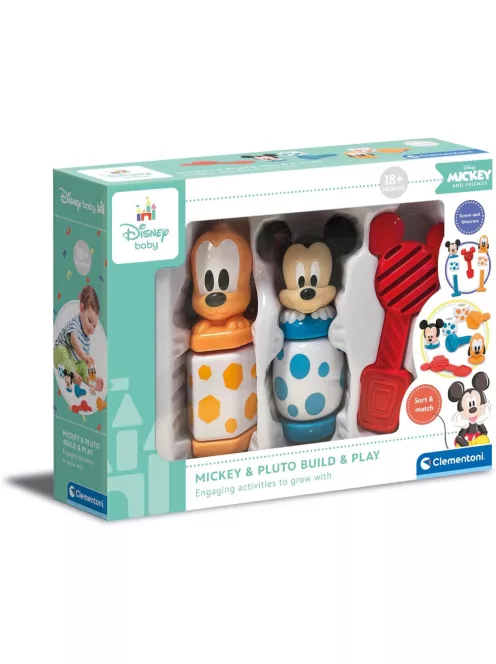 Clementoni 17814 - Build and Play szerelő játék Disney Mickeyvel