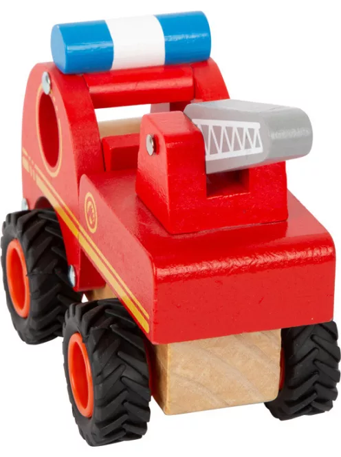 Legler - Fa tűzoltó autó gumikerékkel