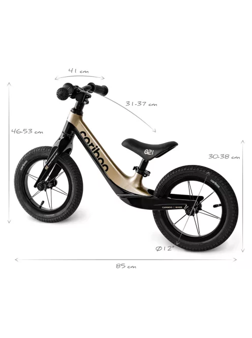 Cariboo Magnesium Air futóbicikli - Black/Gold