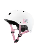 Cariboo bukósisak S méret, beépített lámpával- White/Pink