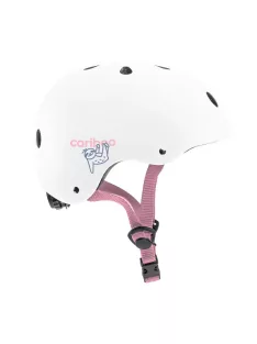   Cariboo bukósisak S méret, beépített lámpával- White/Pink