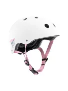 Cariboo bukósisak S méret, beépített lámpával- White/Pink