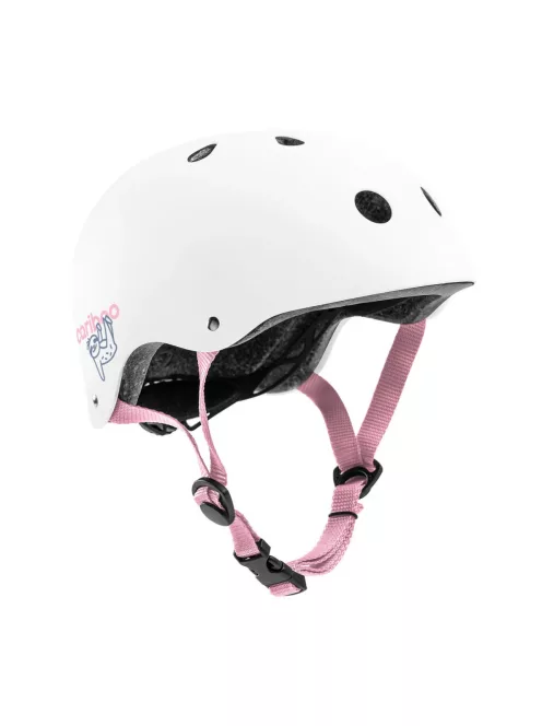 Cariboo bukósisak S méret, beépített lámpával- White/Pink