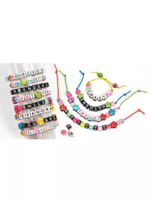 Clementoni - Crazy Chic message karkötő készítő szett