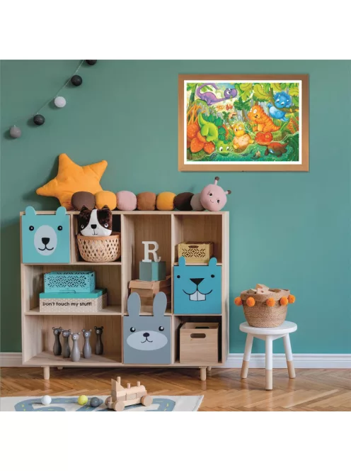 Clementoni puzzle - 24 db - MAXI - Boldog Dínó Oázis