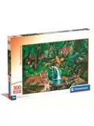 Clementoni- Puzzle - 300 db - Relytekhely a dzsungelben