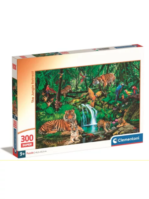 Clementoni- Puzzle - 300 db - Relytekhely a dzsungelben