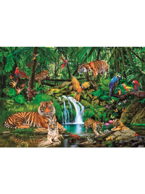 Clementoni- Puzzle - 300 db - Relytekhely a dzsungelben