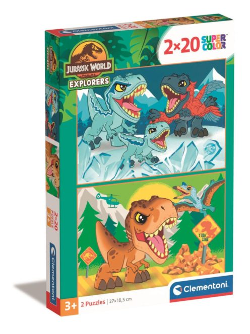 Clementoni - Puzzle 2X20 db -  Jurassic World