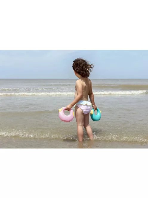 Quut – Strandolós játék készlet - banánsárga/pink