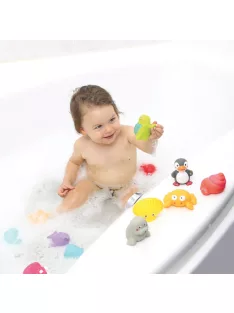   LUDI - Tengeri állatok - Fürdő játékok - 12 db-os készlet