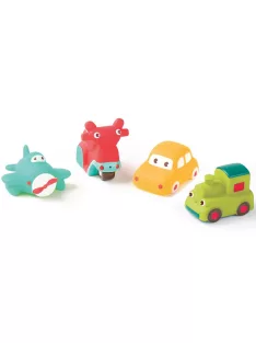 LUDI - Járművek - fürdő játék - 4 db-os készlet