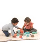 LUDI - Kétoldalú összecsukható játszó szőnyeg - állatos