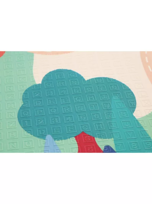 LUDI - Kétoldalú összecsukható játszó szőnyeg - állatos