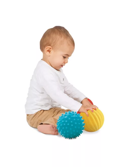 LUDI - Szenzoros baby labda készlet - 3 db