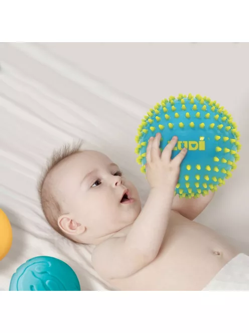 LUDI - 3 darabos szenzoros labdakészlet - kék