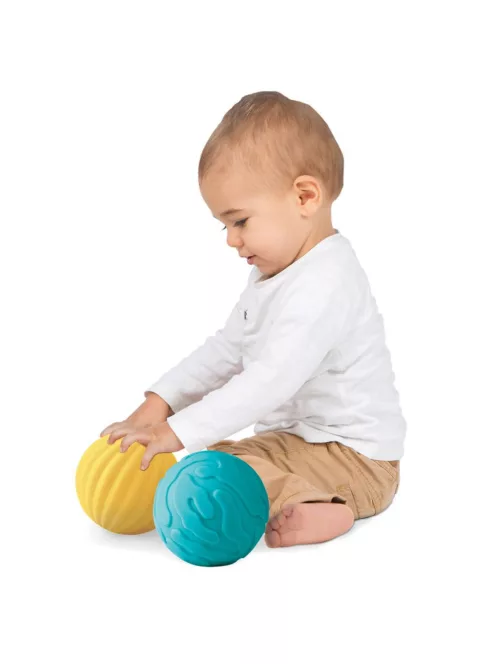 LUDI - 3 darabos szenzoros labdakészlet - kék