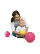LUDI - 3 darabos szenzoros labdakészlet - pink