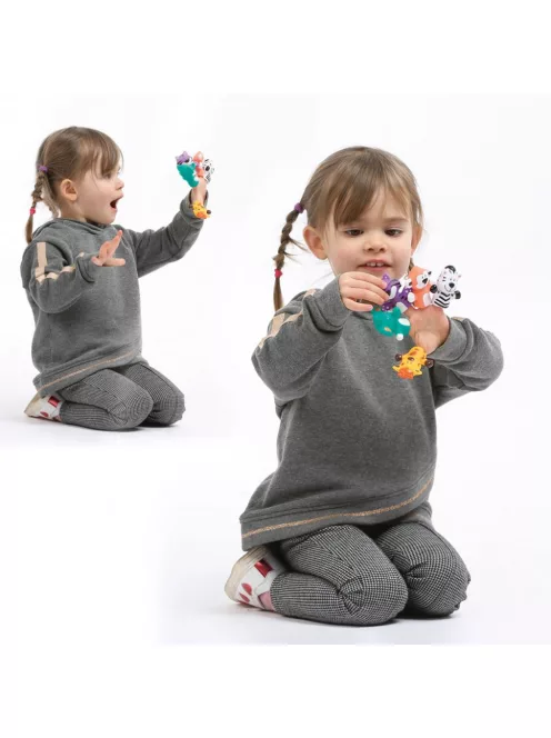 LUDI - Ujjbábkészlet - Szavannai állatok