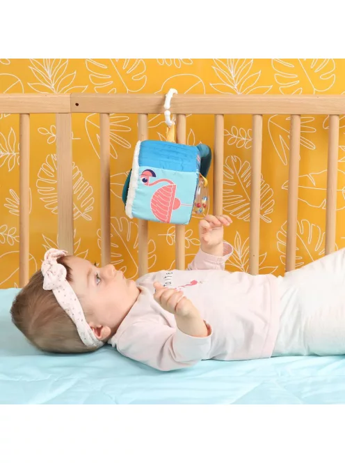 LUDI - Plüss activity kocka - Levelek