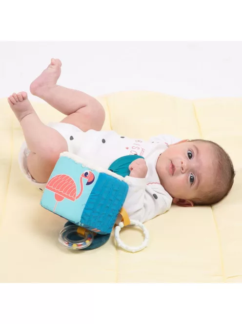 LUDI - Plüss activity kocka - Levelek