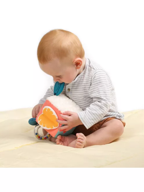 LUDI - Plüss activity kocka - Levelek