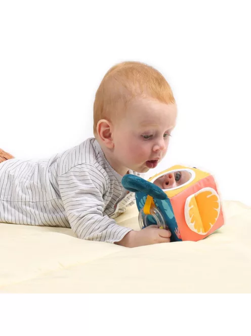 LUDI - Plüss activity kocka - Levelek