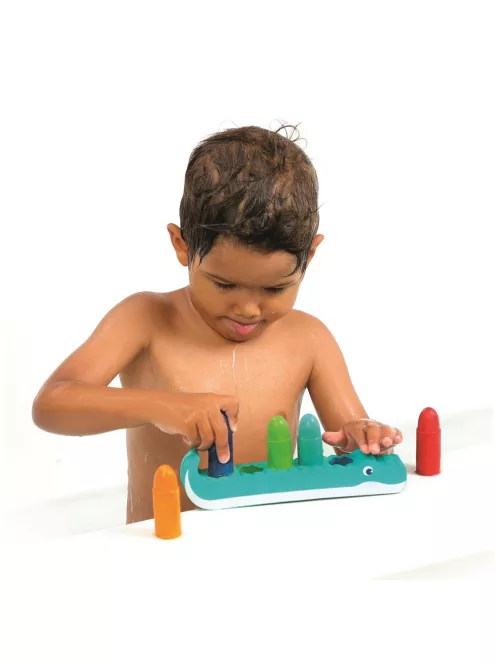 LUDI - Fürdőkréta - krokodilos tárolóval