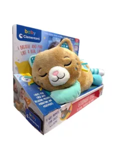 Baby Clementoni - Elalvást segítő doromboló plüss cica