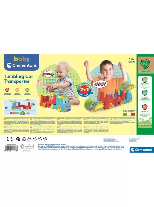 Clementoni - Autószállító bukfencező kisautóhoz