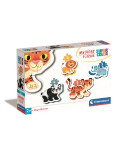   Clementoni -  Első  puzzle - 3, 6, 9, 12 db-os - Vadállatok