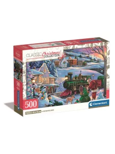 Clementoni 500 db-os puzzle - Karácsonyi vonat