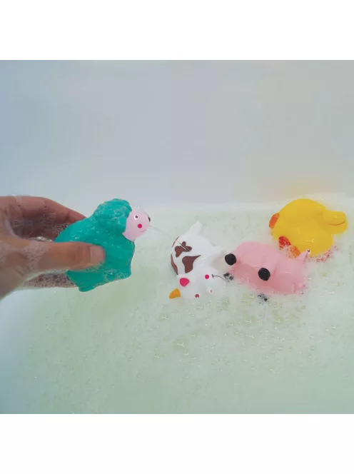 LUDI - Farm állatai - fürdő játék - 4 db-os készlet