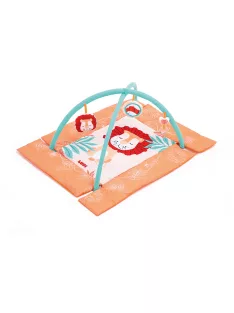 LUDI - Oroszlános játszószőnyeg felhajtható szegéllyel