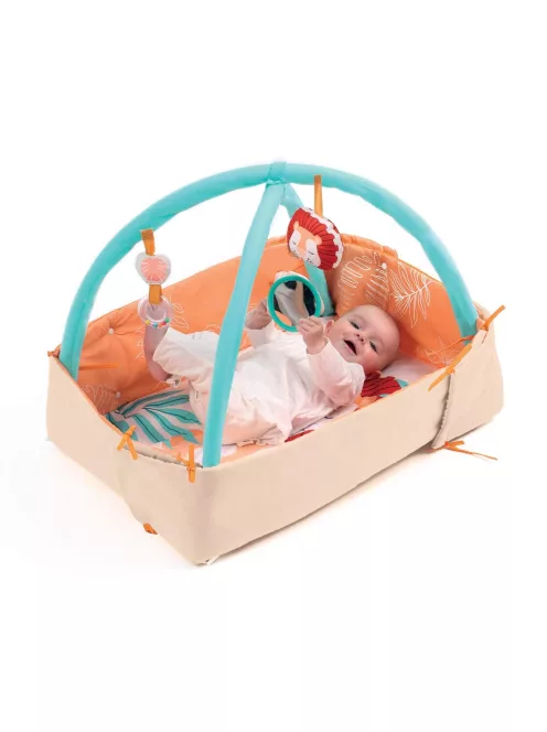 LUDI - Oroszlános játszószőnyeg felhajtható szegéllyel