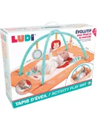 LUDI - Oroszlános játszószőnyeg felhajtható szegéllyel