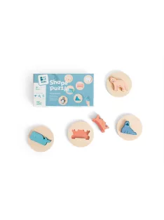 BS Toys - Fa állatos formakirakó