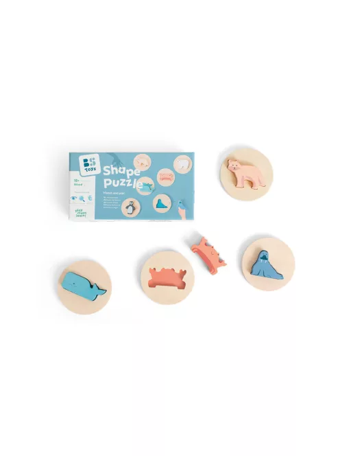 BS Toys - Fa állatos formakirakó