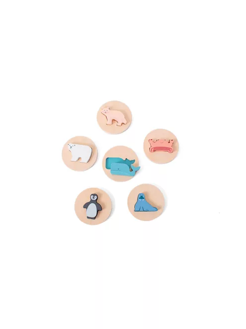 BS Toys - Fa állatos formakirakó