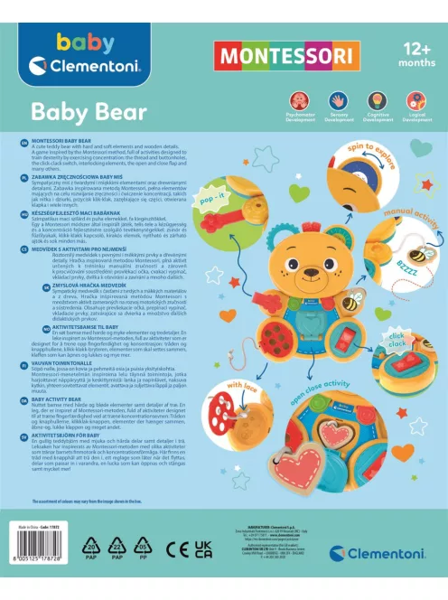 Clementoni - Montessori macis matatótábla 