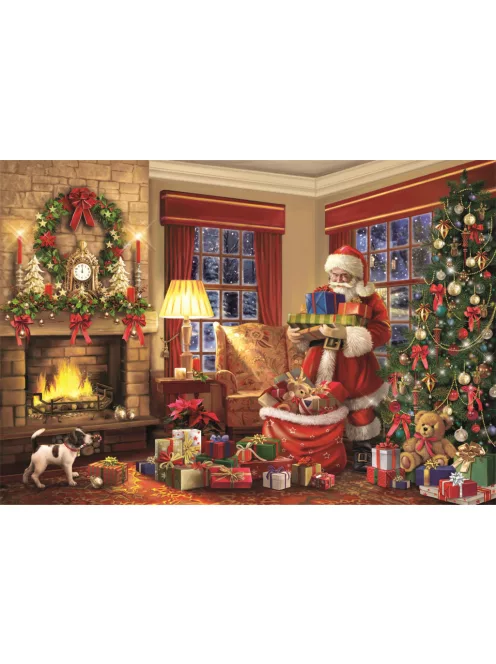 Clementoni 1000 db-os Compact puzzle - A Mikulás látogatása