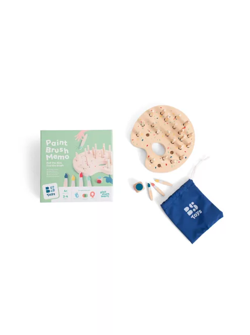 BS Toys - Festékpaletta fa memóriajáték