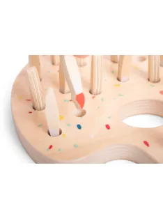 BS Toys - Festékpaletta fa memóriajáték