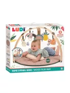 LUDI Kör alakú játsószőnyeg fa boltívekkel - Bézs