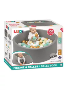 LUDI Szivacs labdamedence 100 db labdával